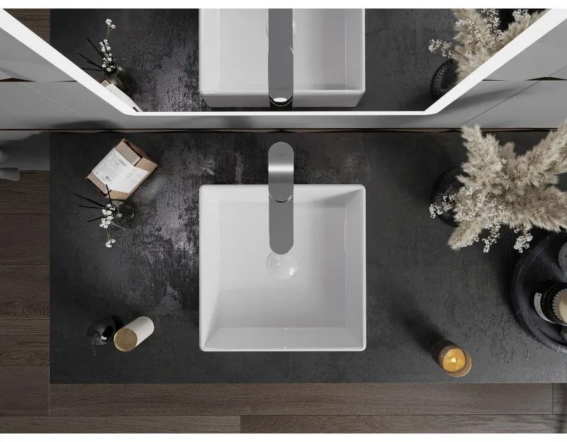 Mexen Goya, umývadlo na dosku 35 x 35 cm, biela, 22183500