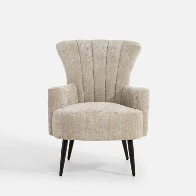 Béžové kreslo RECLANE