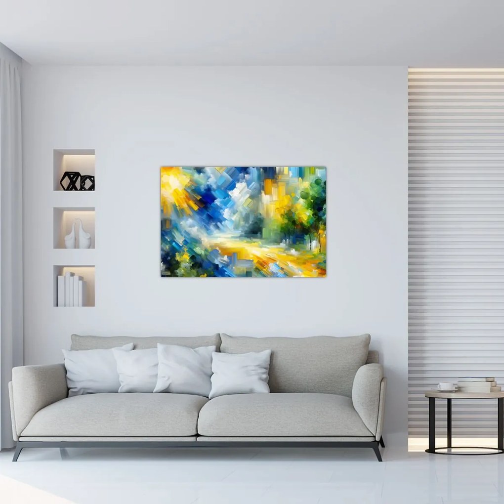 Obraz - Abstraktný slnečný deň (90x60 cm)