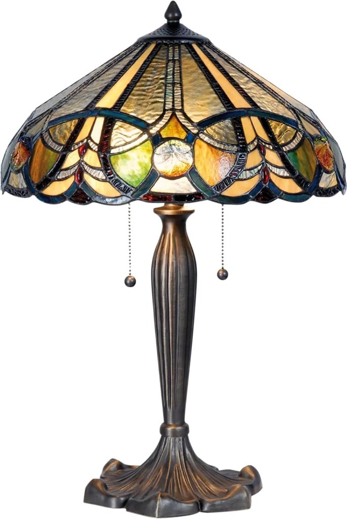 Stolná lampa Tiffany - Ø 41 * 61 cm 2x E27