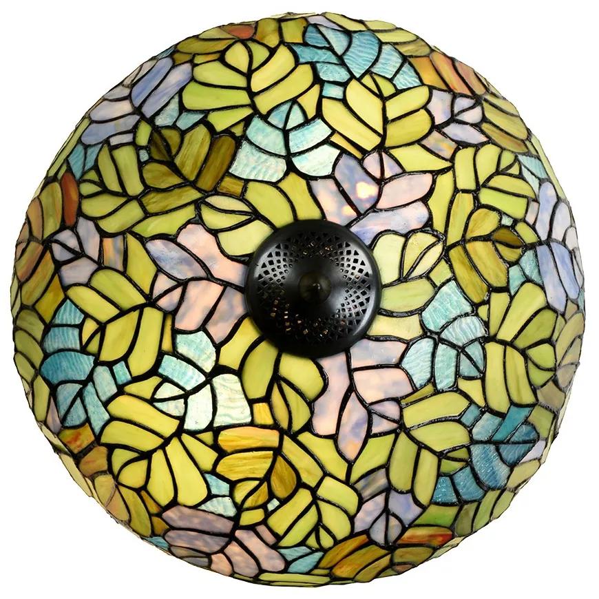 Zelená stolná lampa Tiffany Giallo - Ø 40*60 cm / E27/max 2*60W