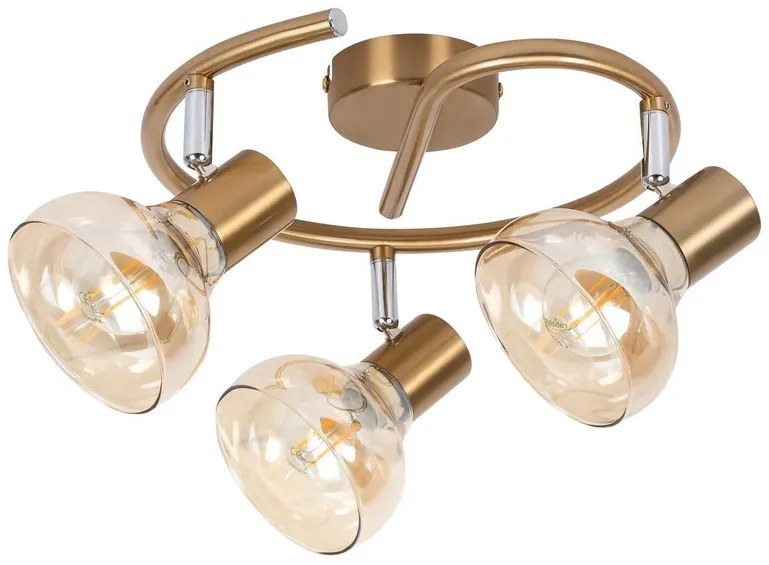 Rabalux HOLLY stropné bodové svietidlo max. 3x40W | E14 | IP20 - antická zlatá
