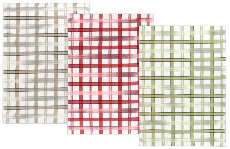 Bellatex Kuchynská utierka Káro, 50 x 70 cm, set 3 ks