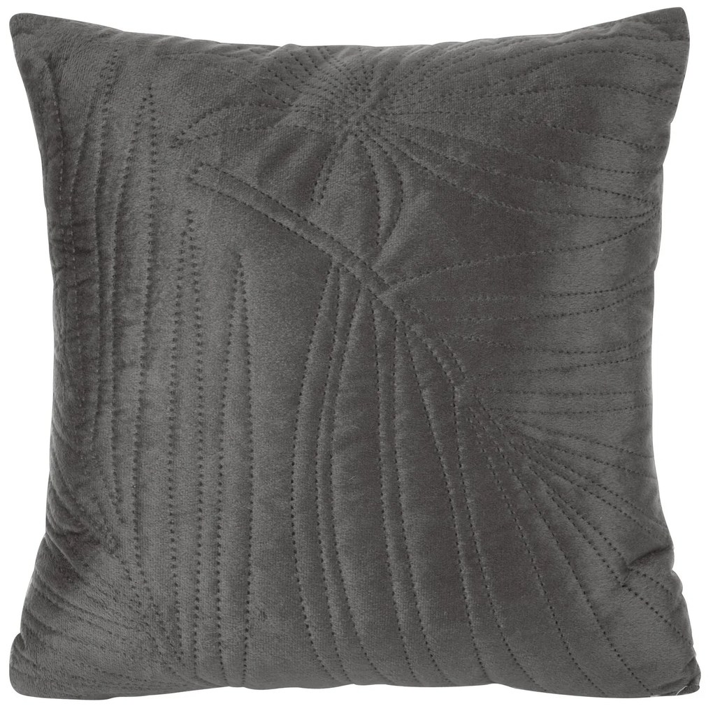 DEKORAČNÁ OBLIEČKA NA VANKÚŠ LUIZ4 40X40 CM TMAVOSIVÁ