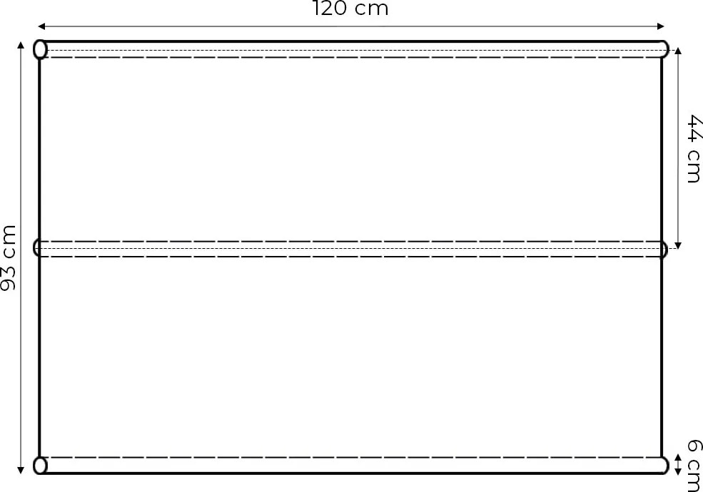 Sedák na záhradnú hojdačku BUSTIA 120x93 cm sivý