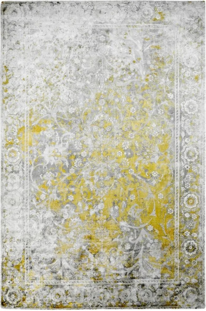 Obsession, AKCIA: 120x170 cm Ručne tkaný kusový koberec Taste of obsession 122 GINGER, šedá, žltá, chodba / predsieň