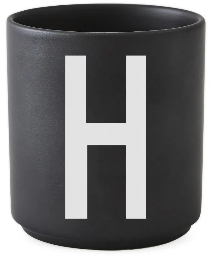 DESIGN LETTERS Porcelánový hrnček/dózička Letters Black 300 ml W