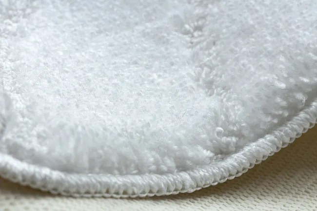 Sada kúpeľňových koberčekov SUPREME WAVES vlny, biela