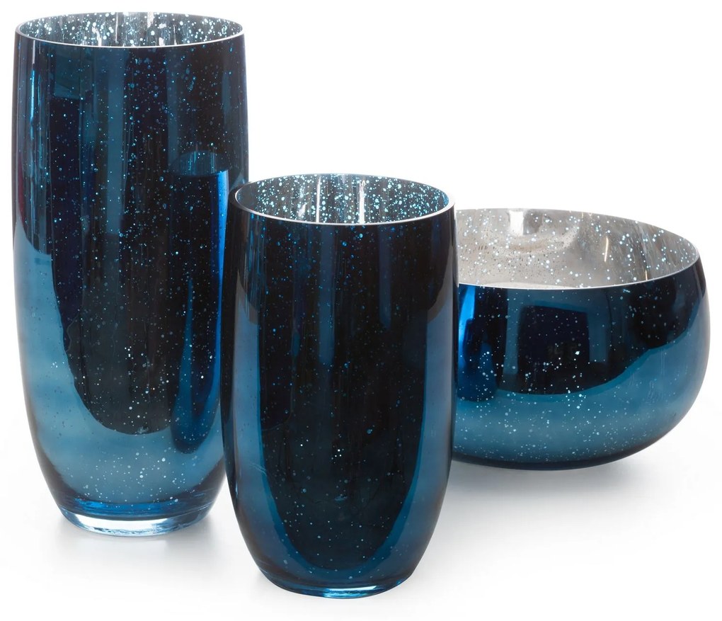 Dekoratívna váza MOLLY 16x28 CM modrá