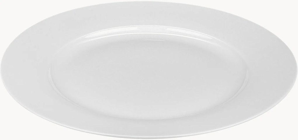 Porcelánové plytké taniere Basic, 4 ks