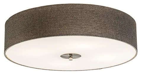 Rustikálne stropné svietidlo taupe 50 cm - Drum Jute