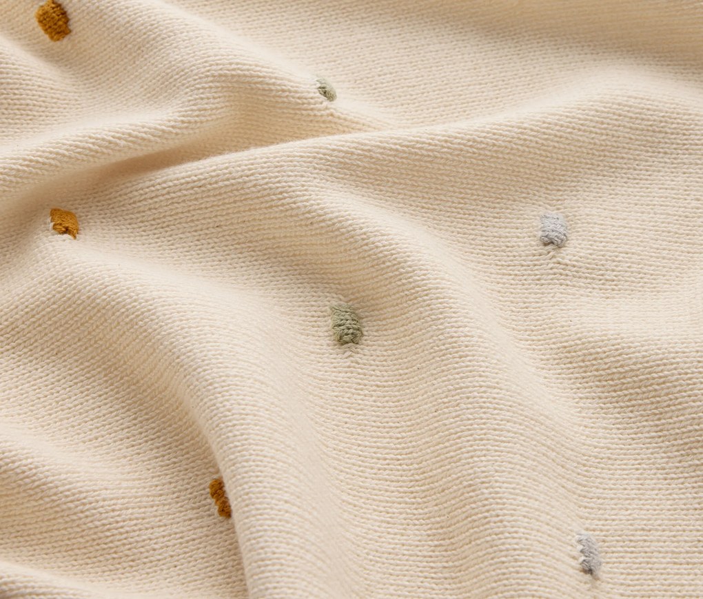 Detská mäkká pletená deka, 90 x 90 cm