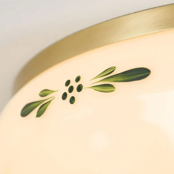 Orion DL 7-674 - Stropné svietidlo LANDHAUS 3xE27/60W/230V pr. 35 cm mosadz/béžová