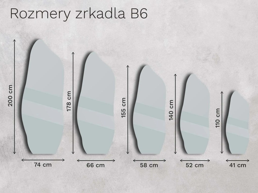 Zrkadlo Base B6