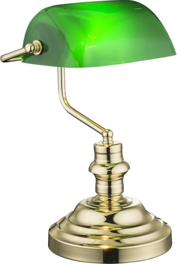 Globo ANTIQUE 2491K Pracovné Stolné Lampy mosadz 1 x E27 max. 60w IP20