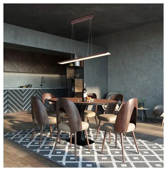 LED Luster na lanku COCONUT LED/28W/230V