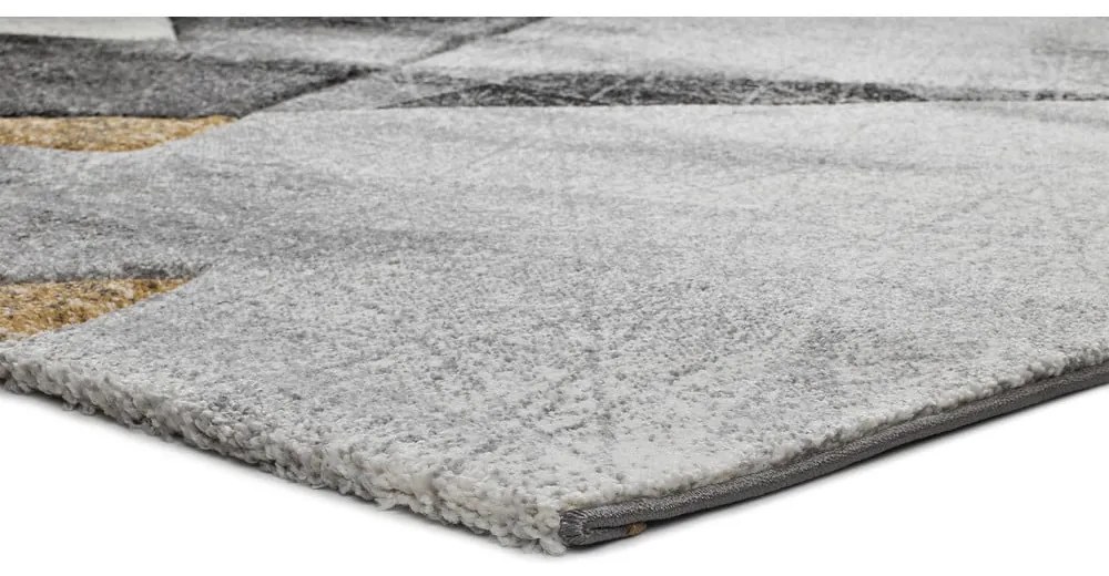 Sivo-žltý koberec Bianca Grey, 60 x 120 cm