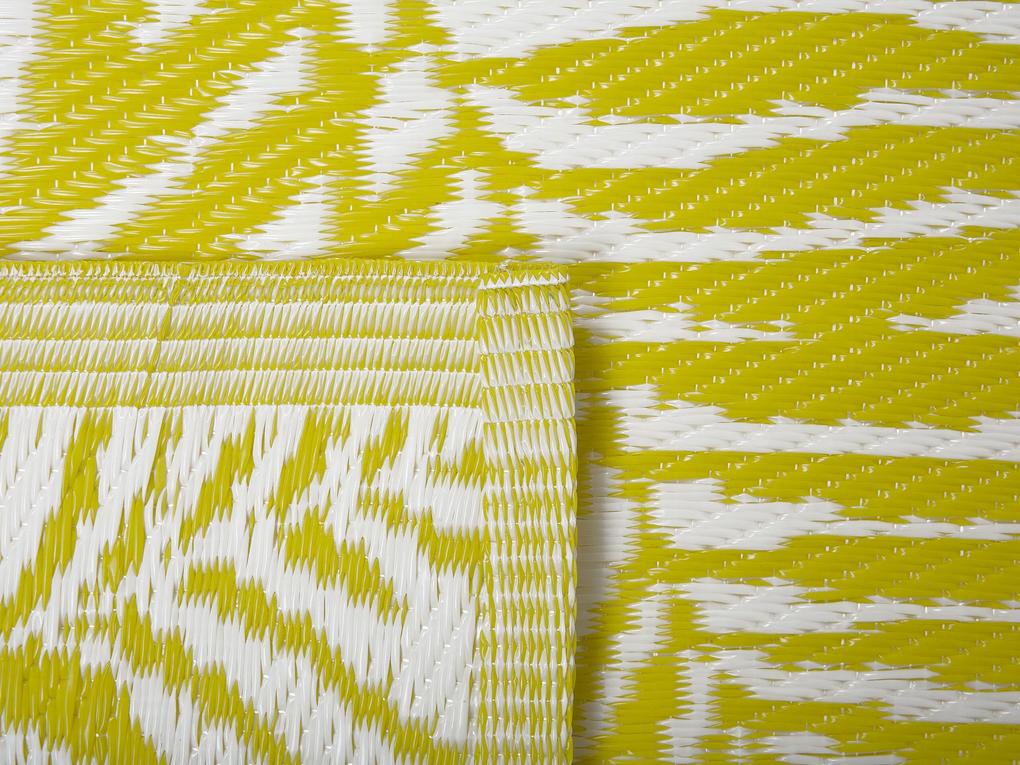Vonkajší koberec 120 x 180 cm žltý KOTA Beliani