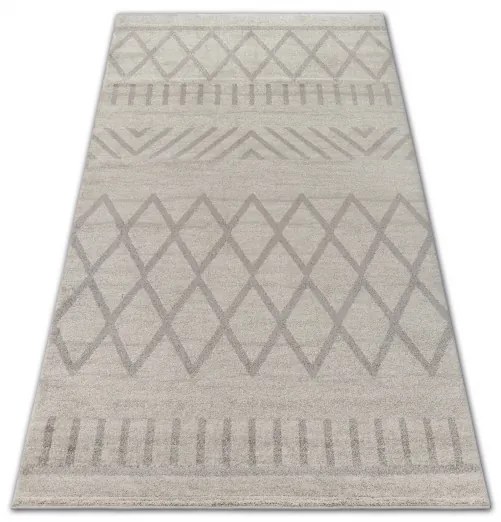 Koberec SOFT 8034 ETHNO BOHO krémová / svetlo hnedá
