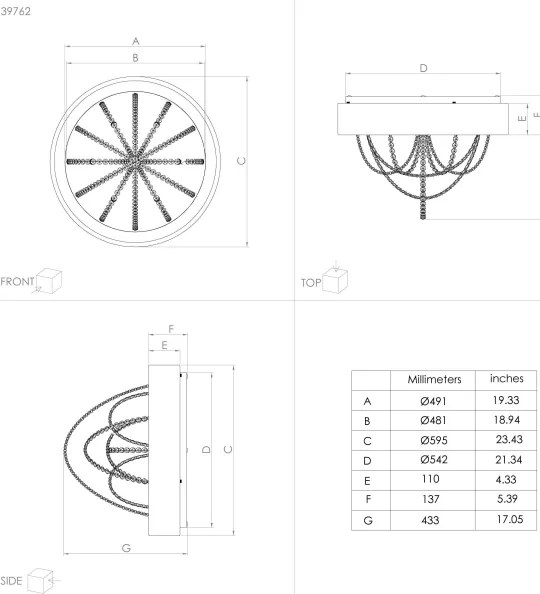 Eglo 39762 - LED Stmievateľné stropné svietidlo BERLONA LED/34W/230V + DO