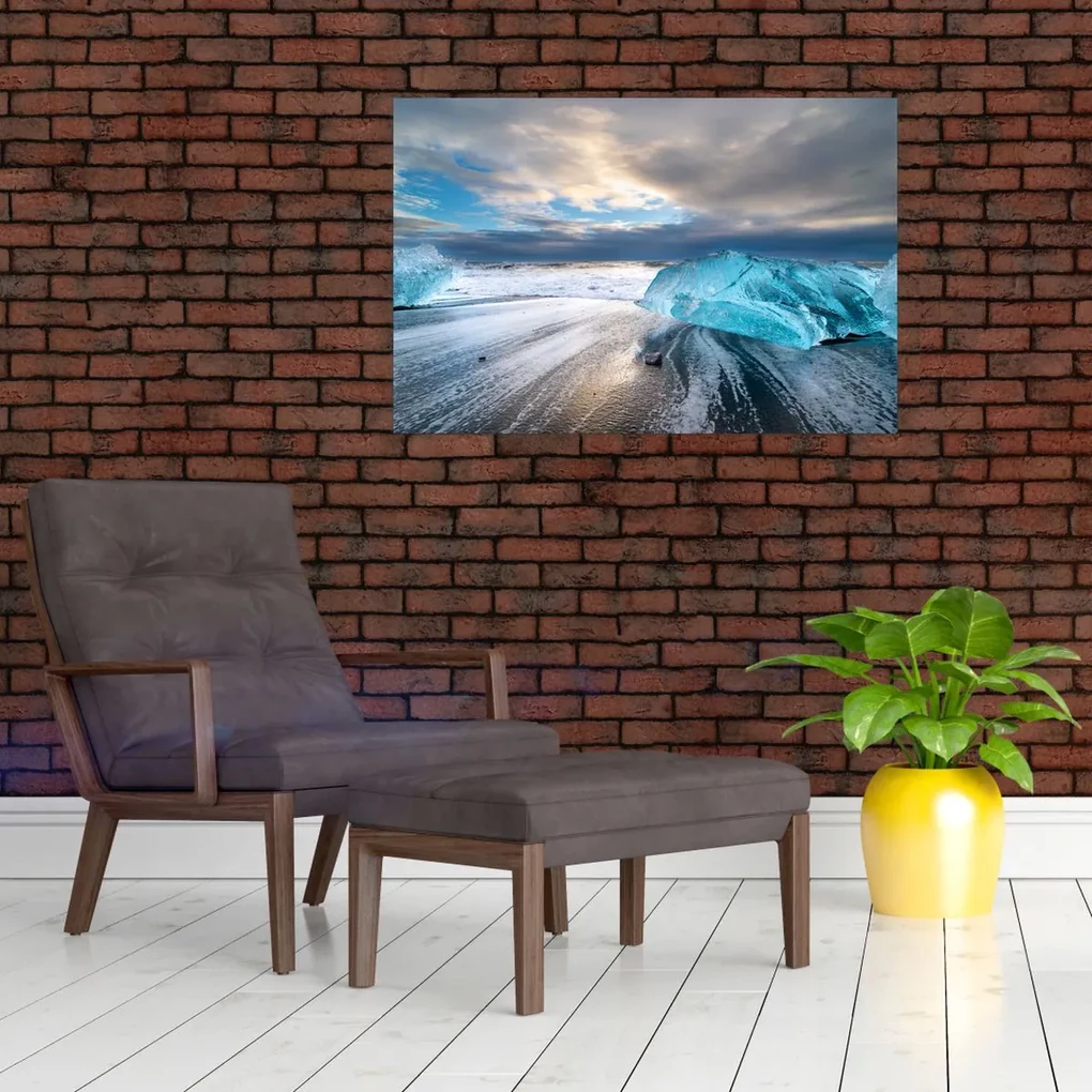 Obraz - Diamantová pláž (90x60 cm)