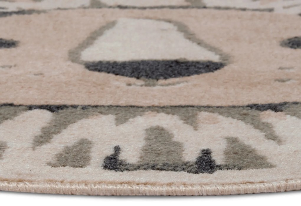 Hanse Home, Detský koberček Adventures 105966 Cream Grey kruh, 100x100 (priemer) kruh, šedá, detská izba