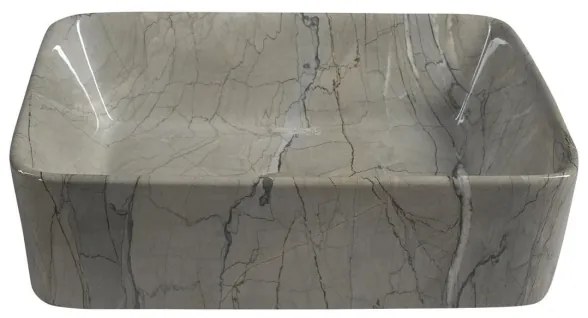 Sapho - Umývadlo na dosku DALMA 47,5x37,5 cm keramika/grigio