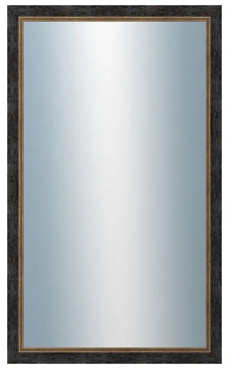 DANTIK - Zrkadlo v rámu, rozmer s rámom 60x100 cm z lišty CARRARA hnedočierna (2948)