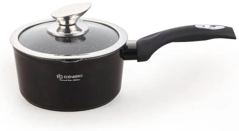 Čierna lesklá sada hrncov - 12 kusov