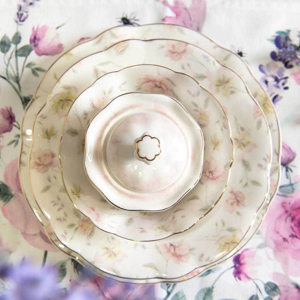 Dezertný tanier Tea Wild Flower - Ø 19 * 2 cm