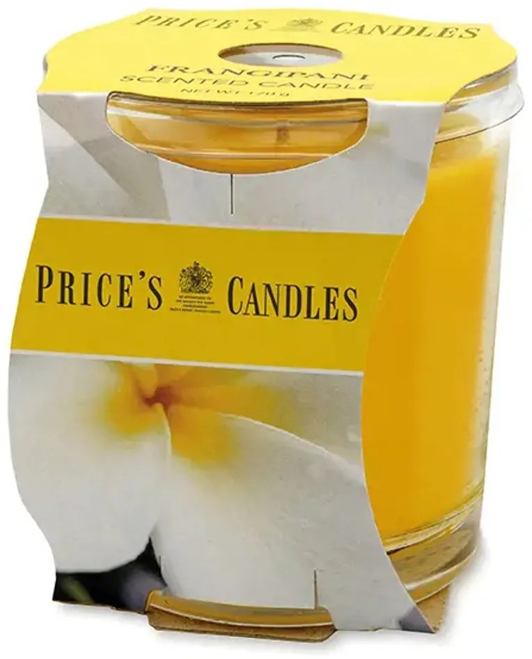 Price´s FRAGRANCE vonná sviečka v skle Frangipani - horenie 45h