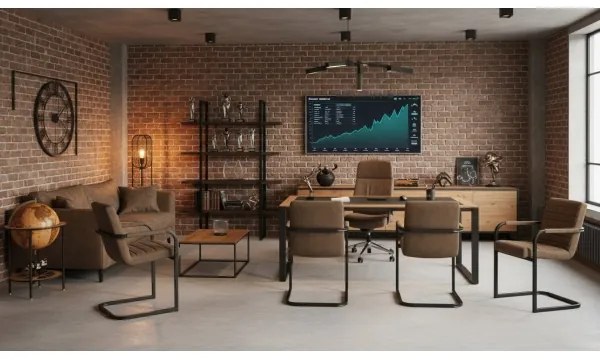 Jedálenská stolička BART hnedá