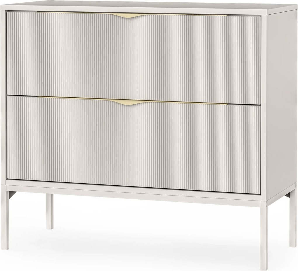 Skříňka pod umyvadlo Livia s deskou 84 cm kašmírová