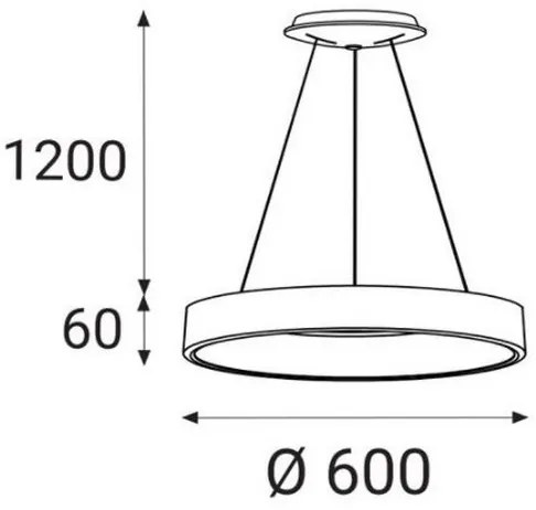 LED2 - LED Luster na lanku BELLA LED/50W/230V 3000/4000K biela