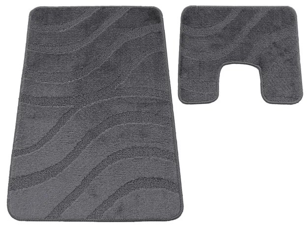 Sada kúpeľňových koberčekov Montana Symphony Opal Grey