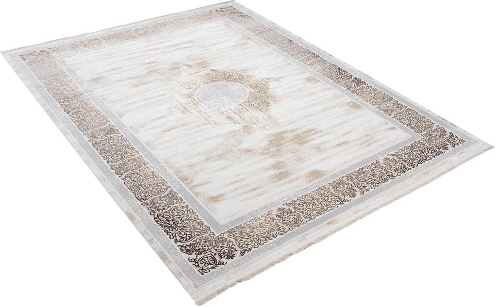 Koberec Sahara obdĺžnikový – krémovo-hnedý dizajn pre domov Rozmer: 80x150 cm