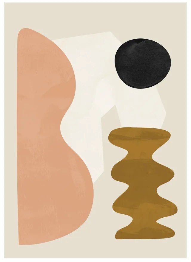 Moikka Plagát by Sculptural 02 Jan Skacelik 50x70 cm