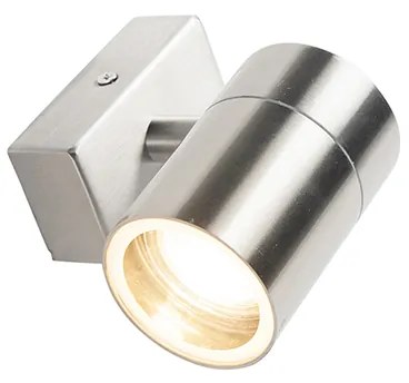 Vonkajšia nástenná lampa oceľ IP44 - Solo