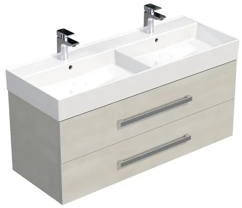 Kúpeľňová skrinka s umývadlom Naturel Cube Way 120x53x46 cm dub Chamonix matná CUBE461202DCSAT