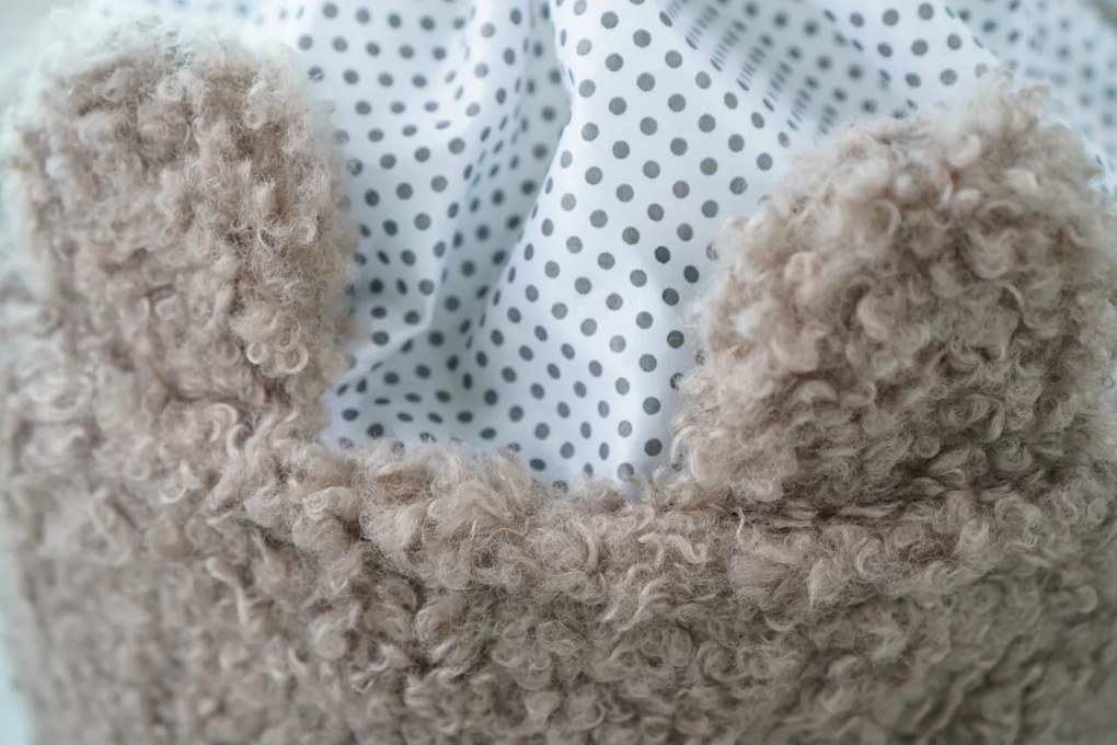 Detský kôš BEAR BOUCLE Rozmer: 35x45 cm