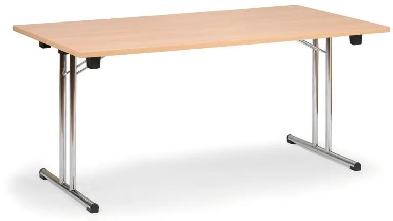 Skladací konferenčný stôl FOLD, 1600x800 mm, dezén wenge