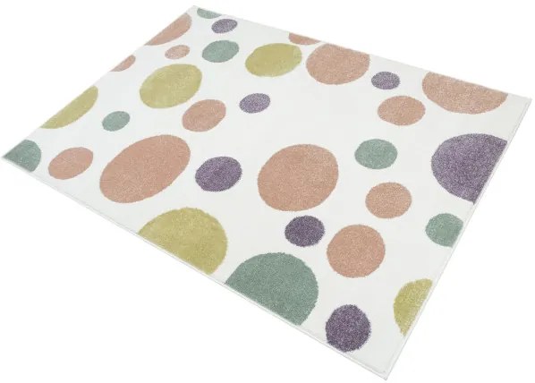 Detský koberec LIMA M042A krémový / ružový