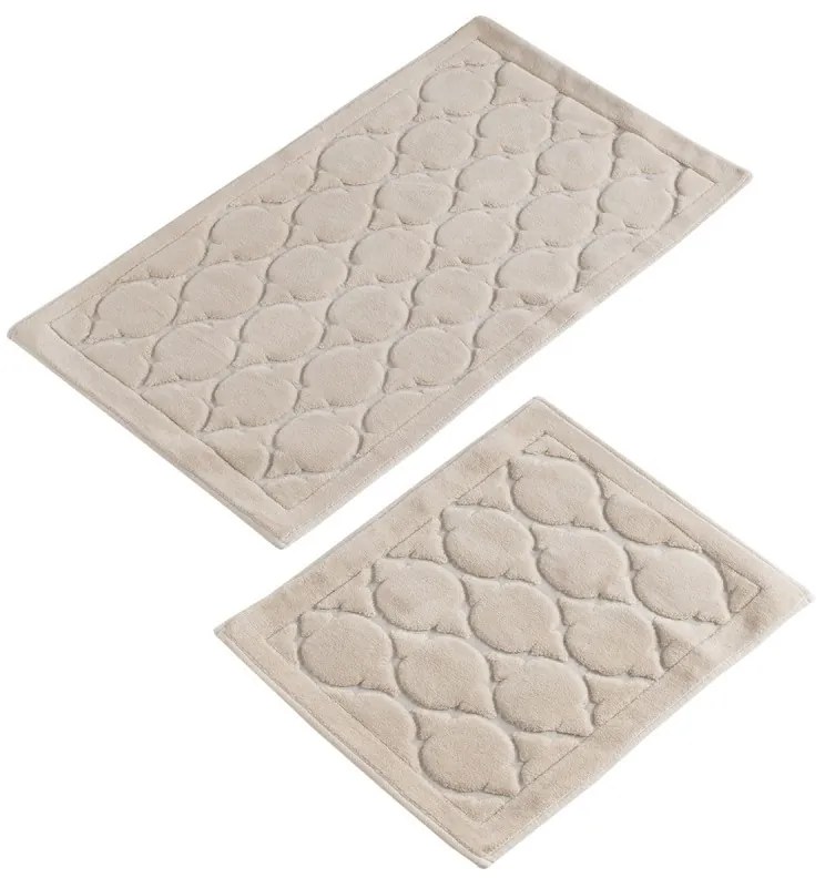 Súprava 2 kusov kúpeľňových predložiek Dante béžová