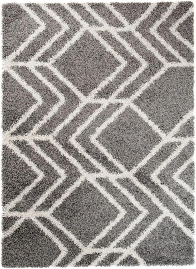 Kusový koberec Shaggy Amare šedý, Velikosti 80x150cm