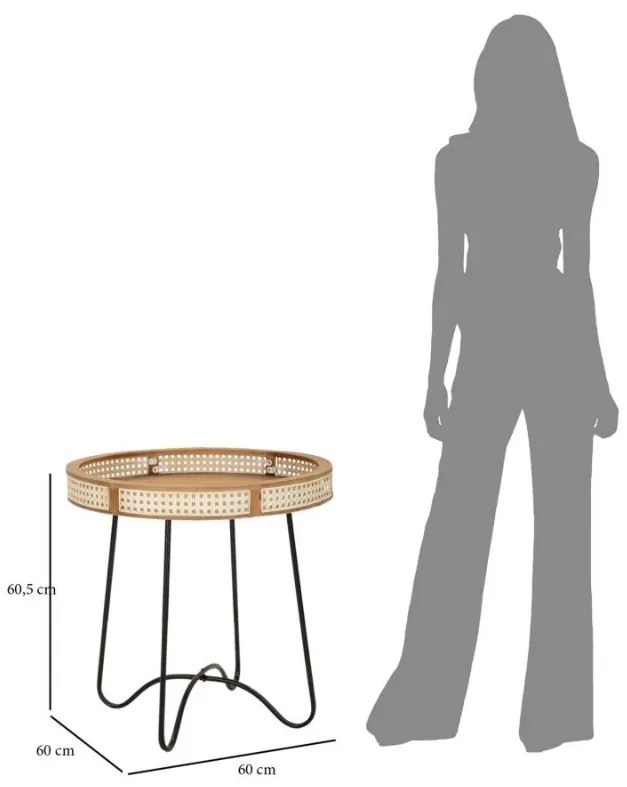 Dizajnový konferenčný stolík Saathvik 60 cm viacfarebný