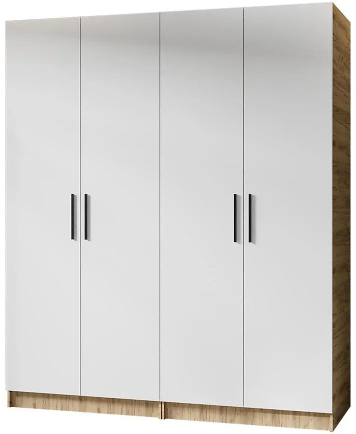 Skriňa X2 Gold 2d Dub Craft Zlatý/Biela