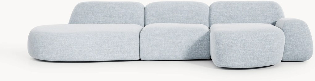 Modulárna buklé rohová pohovka Wolke (4-miestna)