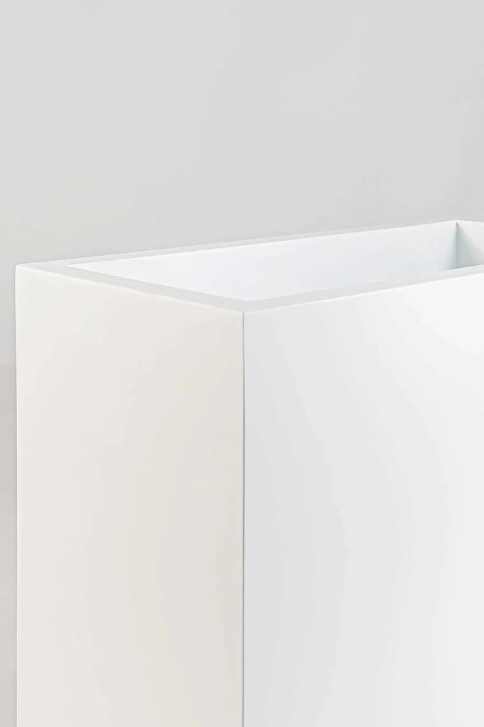 Interiérový kvetináč ELEMENTO, materiál MDF, šírka 60 cm, biely