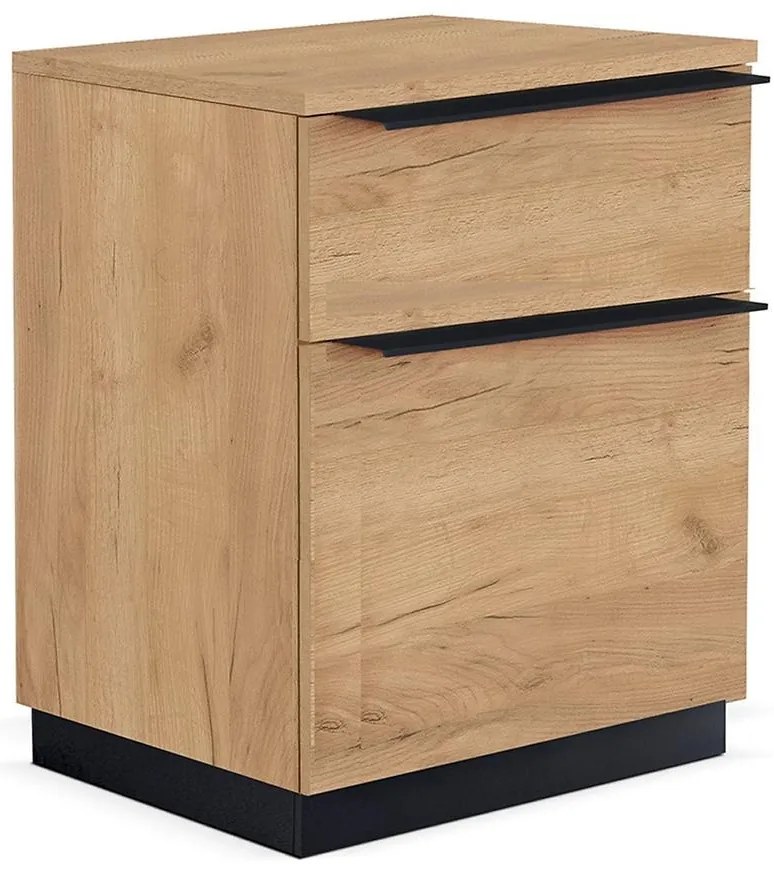 Nočny stolík Orlando 1 zlatý craft