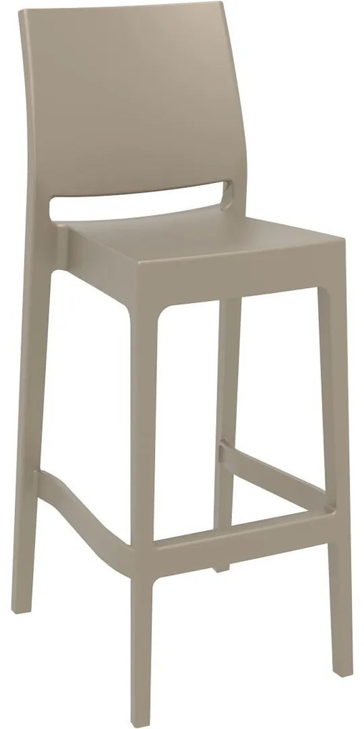 MAYA BAR 75 záhradná barová stolička dark grey
